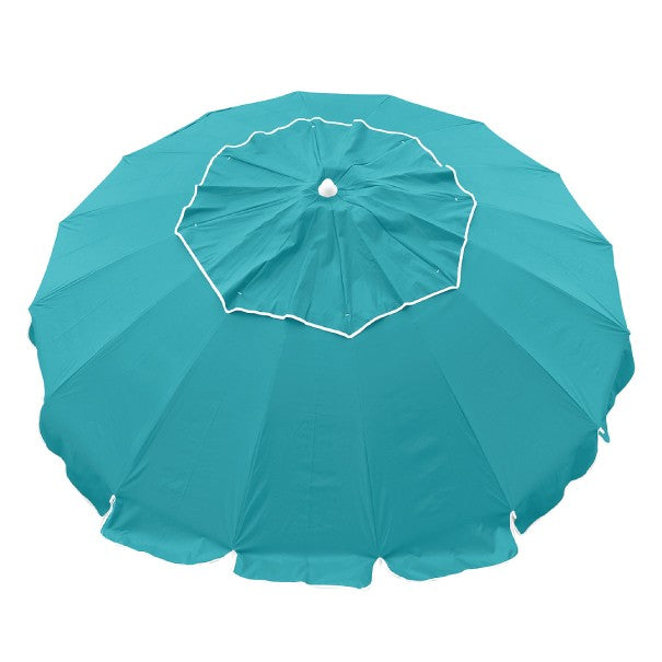UPF50+ Maxibrella with Sunraker Table 240cm Turquoise