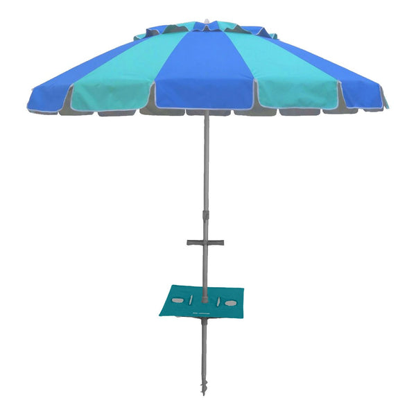 Beachkit Carnivale with Sunraker Table 240cm Royal and Turquoise