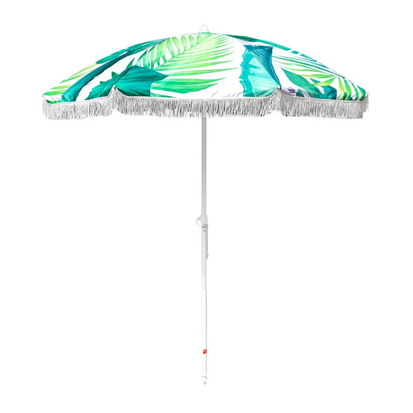UPF50+ Avoca Beach Umbrella 220cm Palm Print