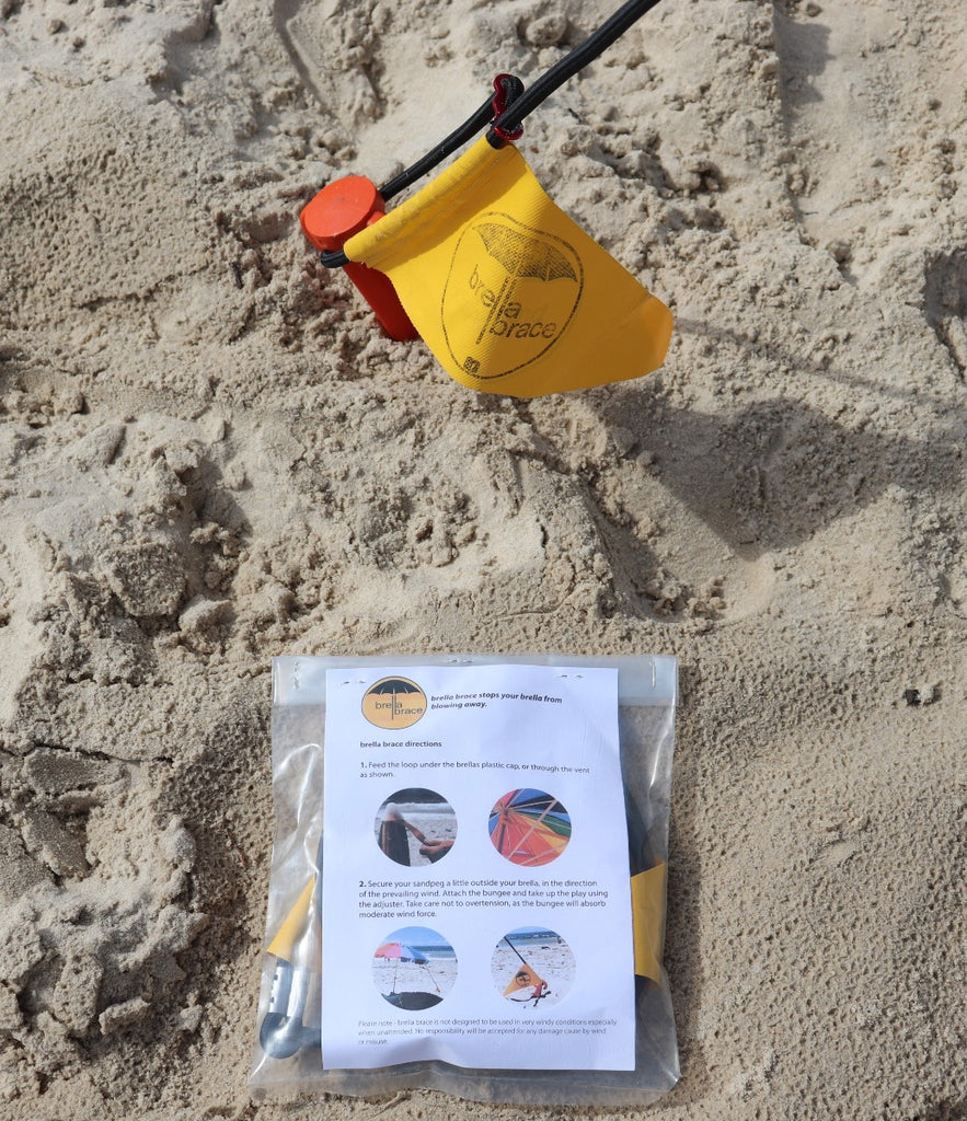 Brella Brace Beach Umbrella Securing System - Australian Made